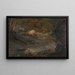 Forest Stream Painting - Frederic Edwin Church — framed artwork on a wall