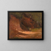 Bank of the Jamaican Forest - Frederic Edwin Church — framed artwork on a wall