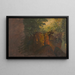 wooded scene with rocks - Frederic Edwin Church — framed artwork on a wall