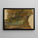 Stream in the Forest (Conflict of Cases) - Frederic Edwin Church — framed artwork on a wall