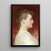 Girl in profile - Frederic Leighton — framed artwork on a wall