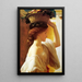 Girl with a Fruit Basket - Frederic Leighton — framed artwork on a wall