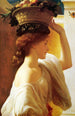 Girl with a Fruit Basket - Frederic Leighton — artwork view