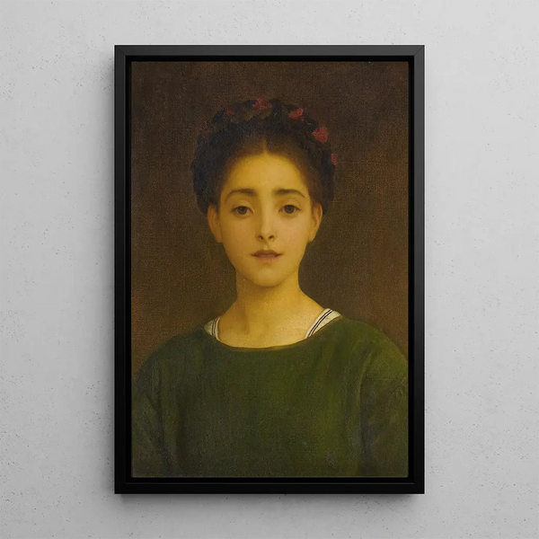 Leandra - Frederic Leighton — framed artwork on a wall