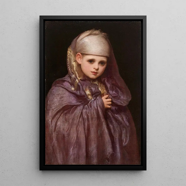 Petite Fatima - Frederic Leighton — framed artwork on a wall