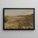 Bay of Saint-Paul in Lindos, Rhodes - Frederic Leighton — framed artwork on a wall