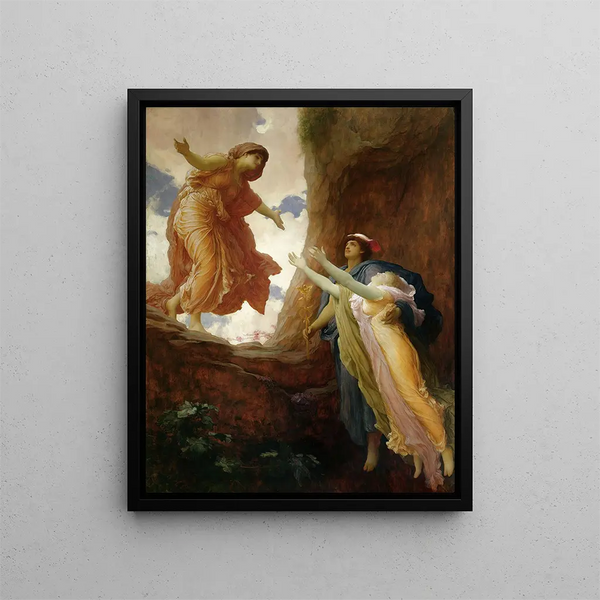 The Return of Persephone - Frederic Leighton — framed artwork on a wall