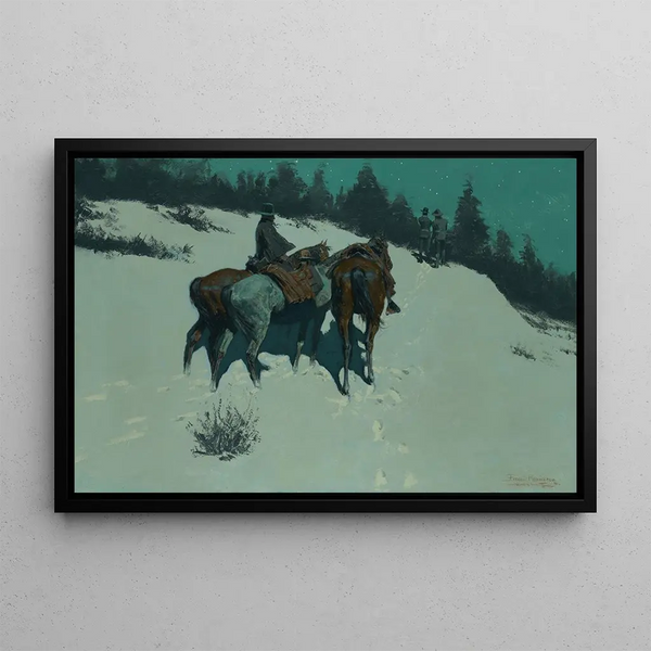 A Recognition - Frederic Remington — framed artwork on a wall