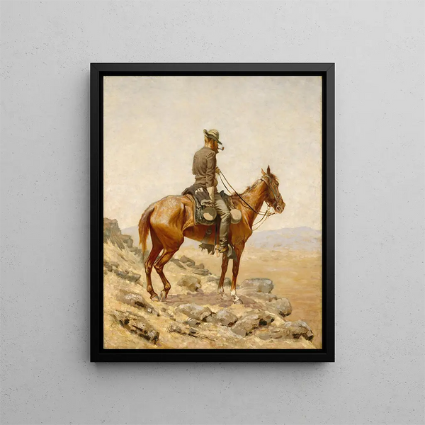 Le Belvédère - Frederic Remington — framed artwork on a wall