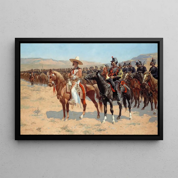 The Major Mexican - Frederic Remington — framed artwork on a wall