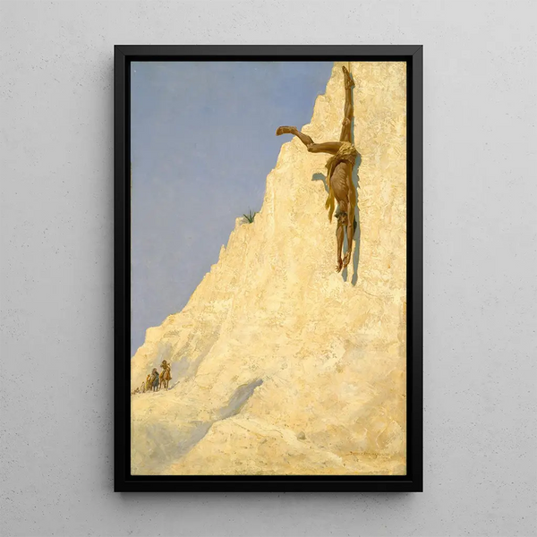 The Transgressor - Frederic Remington — framed artwork on a wall
