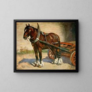 A Typical Clydesdale - Frederic Whiting — framed artwork on a wall
