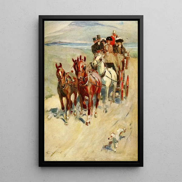 On the Road - Frederic Whiting — framed artwork on a wall