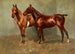 Polo Ponies Painting of Romany and Tith belonging to Sir J Barker - Frederic Whiting — artwork view