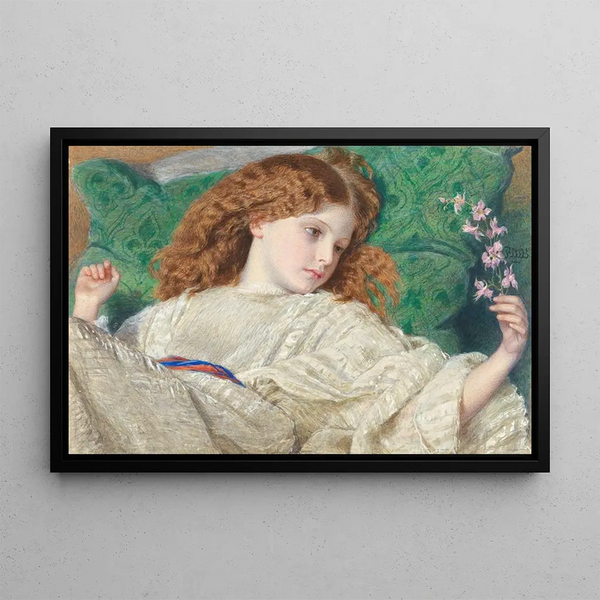Dreams - Frederic William Burton — framed artwork on a wall