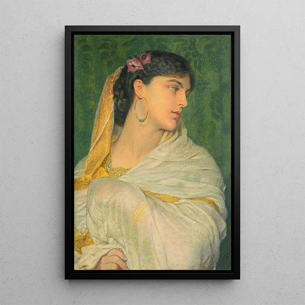 Shireen - Frederic William Burton — framed artwork on a wall