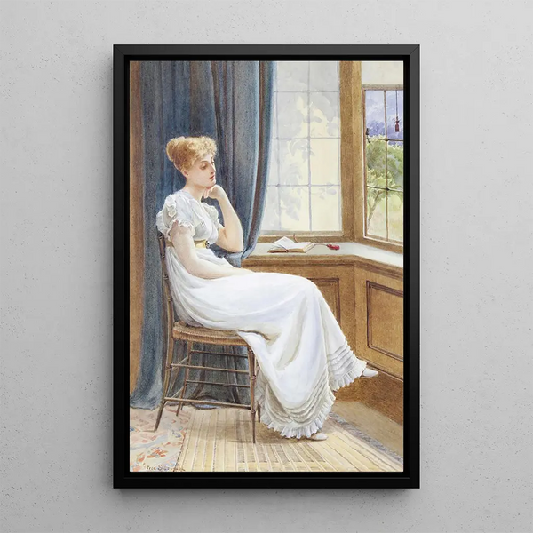 Thoughts of a Wanderer - Frederick Alfred Slocombe — framed artwork on a wall