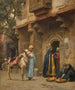 a Cairo street - Frederick Arthur Bridgman — artwork view