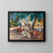 View of an Algerian Village - Frederick Arthur Bridgman — framed artwork on a wall