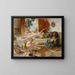 Repos de l'après-midi à Alger - Frederick Arthur Bridgman — framed artwork on a wall