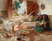An Afternoon in Algiers - Frederick Arthur Bridgman — artwork view
