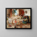 An Afternoon in Algiers - Frederick Arthur Bridgman — framed artwork on a wall