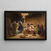 an interior in Biskra - Frederick Arthur Bridgman — framed artwork on a wall