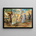Après la fête Port d'Alger - Frederick Arthur Bridgman — framed artwork on a wall