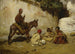 Arab children playing cards - Frederick Arthur Bridgman — artwork view