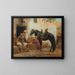 The Barber of Biskra - Frederick Arthur Bridgman — framed artwork on a wall