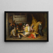 Carnival in Brittany - Frederick Arthur Bridgman — framed artwork on a wall