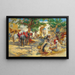 Chess Players in Biskra - Frederick Arthur Bridgman — framed artwork on a wall