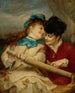 what the young women are talking about - Frederick Arthur Bridgman — artwork view