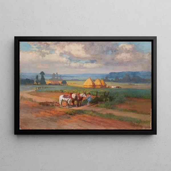 in Normandy - Frederick Arthur Bridgman — framed artwork on a wall
