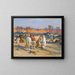 Stop in the desert - Frederick Arthur Bridgman — framed artwork on a wall
