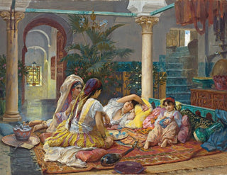 in the Harem - Frederick Arthur Bridgman — artwork view