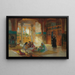 Interior of an Arab palace - Frederick Arthur Bridgman — framed artwork on a wall