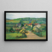 Flower Garden Painting - Frederick Arthur Bridgman — framed artwork on a wall