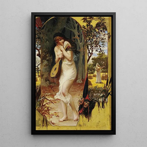 La Cigale - Frederick Arthur Bridgman — framed artwork on a wall