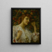 Dame aux pêches - Frederick Arthur Bridgman — framed artwork on a wall