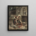 The Little Mother's Helper - Frederick Arthur Bridgman — framed artwork on a wall