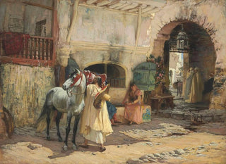 En route pour une balade à Constantine, Algérie - Frederick Arthur Bridgman — artwork view