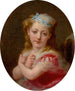 Portrait of a young girl - Frederick Arthur Bridgman — artwork view