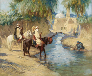 Return from the Hunt - Frederick Arthur Bridgman — artwork view