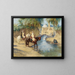 Return from the Hunt - Frederick Arthur Bridgman — framed artwork on a wall