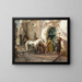 Scene taken in Morocco - Frederick Arthur Bridgman — framed artwork on a wall
