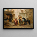 Rue en Algérie - Frederick Arthur Bridgman — framed artwork on a wall