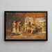 Study of a group in an interior - Frederick Arthur Bridgman — framed artwork on a wall