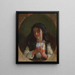 Study of a Young Girl Pont-Aven - Frederick Arthur Bridgman — framed artwork on a wall