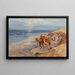 on the coast of Tangier Atlantic - Frederick Arthur Bridgman — framed artwork on a wall